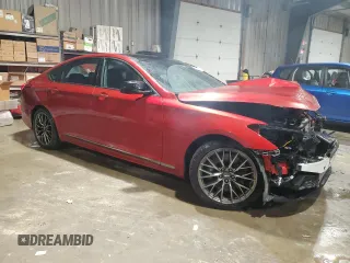 2019 Genesis G80 3.3T Sport with VIN KMHGN4JB8KU290051, listed as a Copart auction lot 75885264 with 42,625 mi miles and Salvage Title. Bid and sale history available at carsss.com. Image 4.
