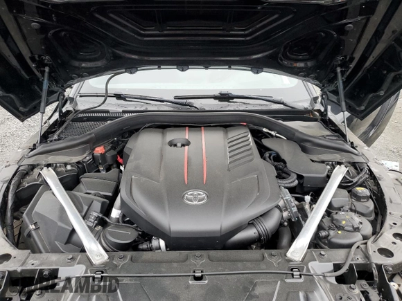 2021 Toyota Supra 3.0 z VIN WZ1DB0C05MW043003, wystawiony jako Copart lot #58097515 z przebiegiem 46 745 mil mil oraz Szkoda całkowita • Salvage title. Historia ofert i sprzedaży dostępna na DreamBid. Obrazek 11.
