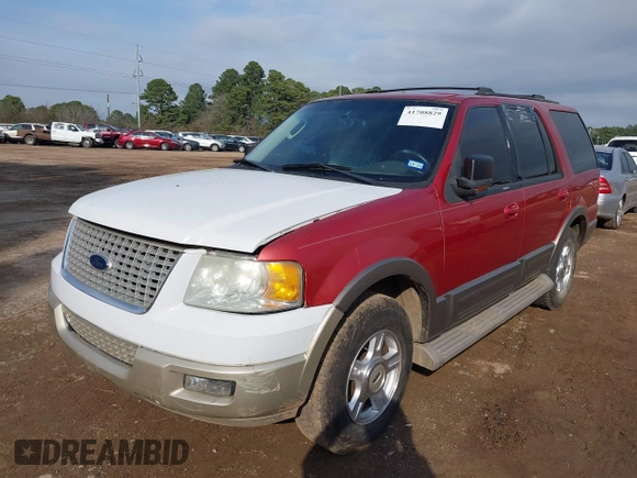 2003 Ford Expedition Eddie Bauer with VIN 1FMFU17L93LC31448, listed as a IAAI auction lot 41708829 with 1 mi miles. Bid and sale history available at carsss.com. Image 2.