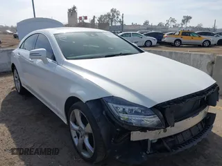 2014 Mercedes-Benz CLS-Class CLS 550 with VIN WDDLJ7DBXEA118935, listed as a IAAI auction lot 41457925 with 62,037 mi miles. Bid and sale history available at carsss.com. Image 1.