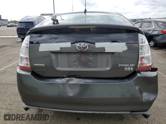 2007 Toyota Prius with VIN JTDKB20U473261920, listed as a Copart auction lot 55748035 with 258,324 mi miles and Salvage Title. Bid and sale history available at DreamBid. Image 6.