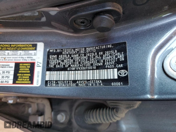 2013 Toyota Camry L with VIN 4T1BF1FKXDU720518, listed as a Copart auction lot 54402935 with 130,073 mi miles and Salvage Title. Bid and sale history available at carsss.com. Image 12.