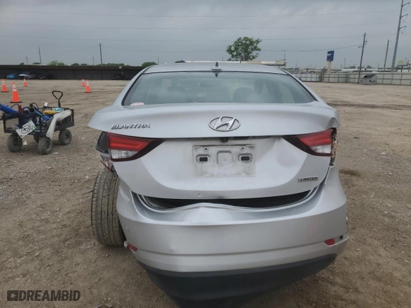 2014 Hyundai Elantra SE with VIN KMHDH4AE2EU090212, listed as a Copart auction lot 51579545 with 92,656 mi miles and Salvage Title. Bid and sale history available at carsss.com. Image 6.