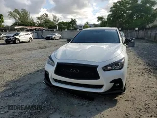 2020 Infiniti Q50 Red Sport 400 with VIN JN1FV7AR5LM660861, listed as a Copart auction lot 46030555 with 36,249 mi miles and Non Repairable. Bid and sale history available at carsss.com. Image 11.