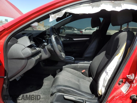 2019 Honda Civic Sport with VIN 2HGFC2F83KH501409, listed as a Copart auction lot 54778415 with Not provided miles and Non repairable. Bid and sale history available at DreamBid. Image 7.