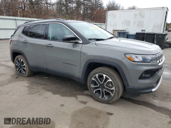 2022 Jeep Compass (RED) Edition with VIN 3C4NJDCB9NT169032, listed as a Copart auction lot 47925455 with 29,915 mi miles and Salvage title. Bid and sale history available at DreamBid. Image 4.