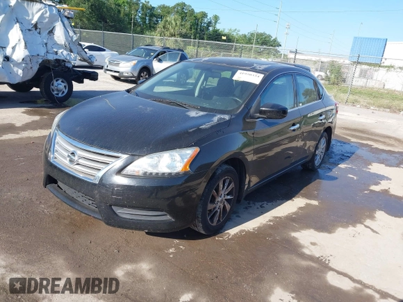 2015 Nissan Sentra SV with VIN 3N1AB7AP2FY290827, listed as a IAAI auction lot 41950334 with 162,224 mi miles. Bid and sale history available at carsss.com. Image 2.