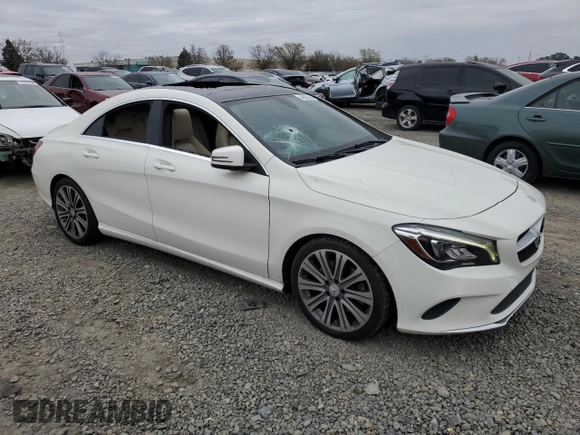 2018 Mercedes-Benz CLA 250 with VIN WDDSJ4EB1JN579906, listed as a Copart auction lot 48003845 with 93,765 mi miles and Salvage Title. Bid and sale history available at DreamBid. Image 4.