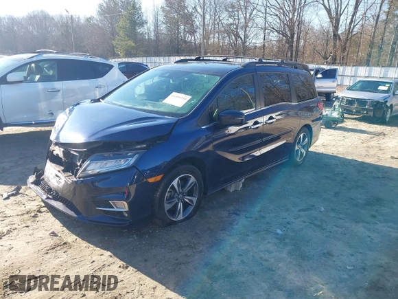 2020 Honda Odyssey Touring with VIN 5FNRL6H89LB015744, listed as a IAAI auction lot 41495735 with 106,440 mi miles and . Bid and sale history available at DreamBid. Image 18.