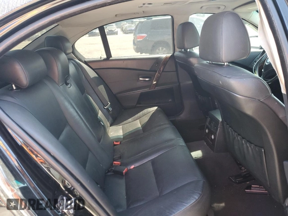 2006 BMW 5 Series 530i with VIN WBANE73556CM36242, listed as a Copart auction lot 52580755 with 162,065 mi miles and Salvage Title. Bid and sale history available at carsss.com. Image 10.