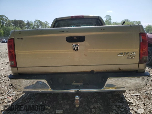 2005 Dodge 1500 SLT with VIN 1D7HU18D65J614921, listed as a Copart auction lot 51922855 with Not Provided miles and Salvage Title. Bid and sale history available at DreamBid. Image 6.