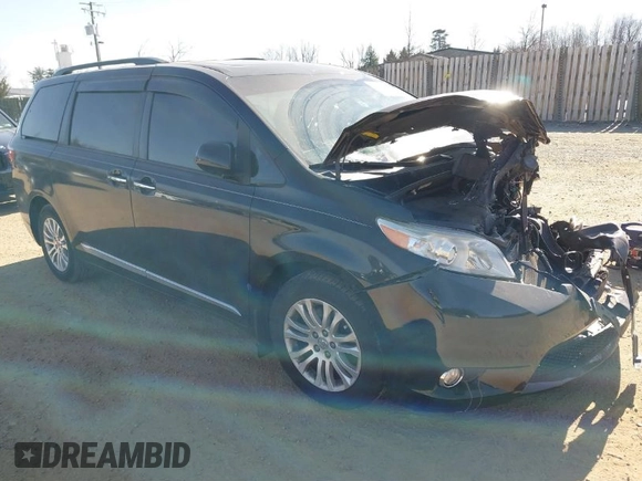 2016 Toyota Sienna XLE with VIN 5TDYK3DCXGS762035, listed as a IAAI auction lot 41664706 with 109,415 mi miles. Bid and sale history available at carsss.com. Image 1.