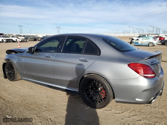 2016 Mercedes-Benz C-Class AMG C 63 S with VIN 55SWF8HB4GU128992, listed as a Copart auction lot 85924304 with 73,002 mi miles and Salvage Title. Bid and sale history available at carsss.com. Image 2.