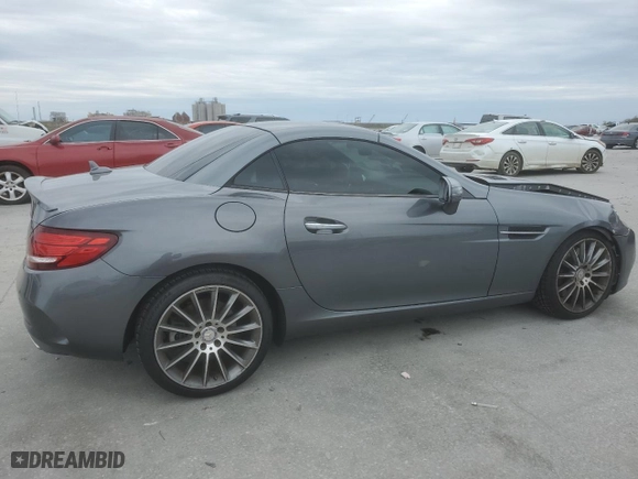 2017 Mercedes-Benz SLC with VIN WDDPK3JA3HF137269, listed as a Copart auction lot 45907695 with 80,308 mi miles and Salvage Title. Bid and sale history available at carsss.com. Image 3.