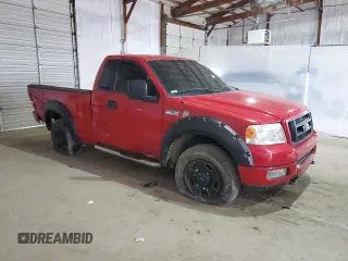2005 Ford F-150 XL with VIN 1FTRF14W35NC11195, listed as a Copart auction lot 49278615 with 0 mi miles and Salvage Title. Bid and sale history available at carsss.com. Image 4.