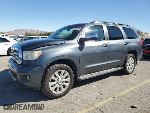 2010 Toyota Sequoia Platinum with VIN 5TDDW5G18AS024010, listed as a Copart auction lot 46902635 with 242,343 mi miles and Salvage Title. Bid and sale history available at carsss.com. Image 1.