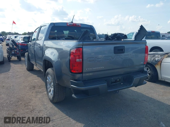 2021 Chevrolet Colorado 2WD LT with VIN 1GCGSCEN7M1209427, listed as a IAAI auction lot 40296591 with 79,785 mi miles. Bid and sale history available at carsss.com. Image 3.
