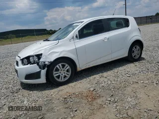 2012 Chevrolet Sonic LT with VIN 1G1JC6SH1C4166955, listed as a Copart auction lot 61447005 with 154,692 mi miles and Salvage title. Bid and sale history available at DreamBid. Image 1.