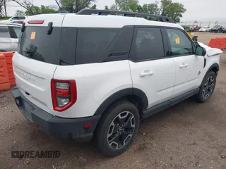 2023 Ford Bronco Sport Outer Banks with VIN 3FMCR9C6XPRE28168, listed as a IAAI auction lot 42311113 with 41,909 mi miles and . Bid and sale history available at DreamBid. Image 4.