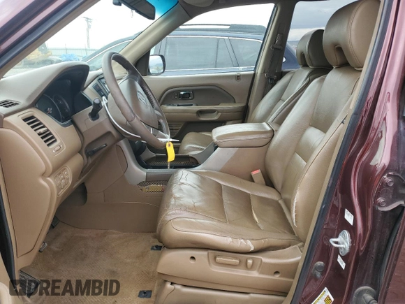 2007 Honda Pilot EX-L z VIN 2HKYF18517H507333, wystawiony jako Copart lot #55646695 z przebiegiem 298 414 mil mil oraz Szkoda całkowita • Salvage title. Historia ofert i sprzedaży dostępna na DreamBid. Obrazek 7.