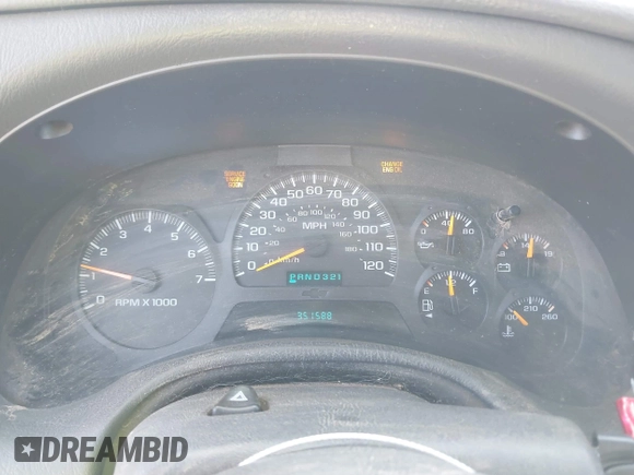 2003 Chevrolet TrailBlazer LTZ with VIN 1GNDT13S132412410, listed as a IAAI auction lot 42208015 with 351,588 mi miles and . Bid and sale history available at DreamBid. Image 7.