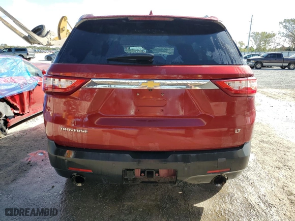 2018 Chevrolet Traverse LT Cloth with VIN 1GNERGKW6JJ281018, listed as a Copart auction lot 83516034 with 111,630 mi miles and Non Repairable. Bid and sale history available at carsss.com. Image 6.
