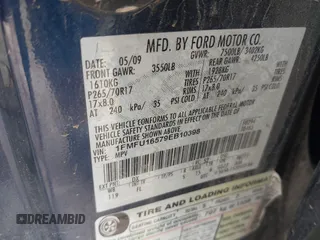 2009 Ford Expedition SSV с VIN 1FMFU16579EB10398, выставлен на аукционе IAAI как лот 41923327 с пробегом 117 011 миль миль и . История ставок и продаж доступна на DreamBid. Изображение 9.