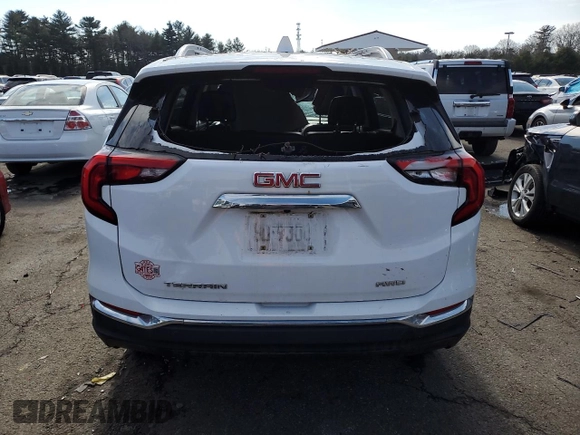 2018 GMC Terrain SLT with VIN 3GKALVEV0JL205498, listed as a Copart auction lot 46434345 with 118,259 mi miles and Salvage Title. Bid and sale history available at DreamBid. Image 6.