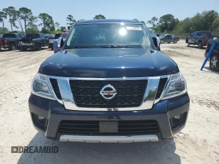 2018 Nissan Armada SL with VIN JN8AY2ND2JX000079, listed as a Copart auction lot 54400655 with 122,115 mi miles and Salvage Title. Bid and sale history available at DreamBid. Image 5.
