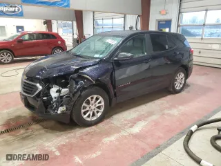 2020 Chevrolet Equinox LS with VIN 3GNAXSEV1LS632087, listed as a Copart auction lot 52703455 with 58,814 mi miles and Salvage Title. Bid and sale history available at carsss.com. Image 1.