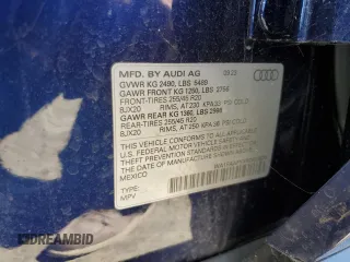 2024 Audi Q5 S line Prestige with VIN WA1FAAFYXR2023520, listed as a Copart auction lot 66072834 with Not provided miles and Non repairable. Bid and sale history available at DreamBid. Image 14.
