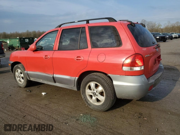 2005 Hyundai Santa Fe GLS with VIN KM8SC13D45U894066, listed as a Copart auction lot 53808385 with 122,880 mi miles and Salvage Title. Bid and sale history available at carsss.com. Image 2.