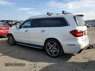 2019 Mercedes-Benz GLS 550 with VIN 4JGDF7DE0KB222488, listed as a Copart auction lot 44737695 with 86,977 mi miles and Salvage title. Bid and sale history available at DreamBid. Image 2.