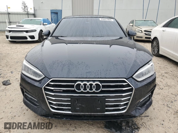 2018 Audi A5 Sportback Premium Plus with VIN WAUBNCF5XJA134697, listed as a Copart auction lot 45027994 with 48,499 mi miles. Bid and sale history available at carsss.com. Image 5.