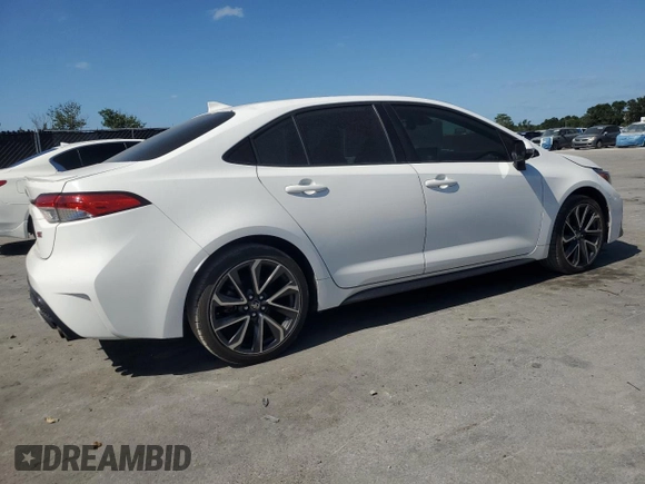 2020 Toyota Corolla SE with VIN JTDS4RCE7LJ031088, listed as a Copart auction lot 55450795 with 148,455 mi miles and Clean Title. Bid and sale history available at DreamBid. Image 3.