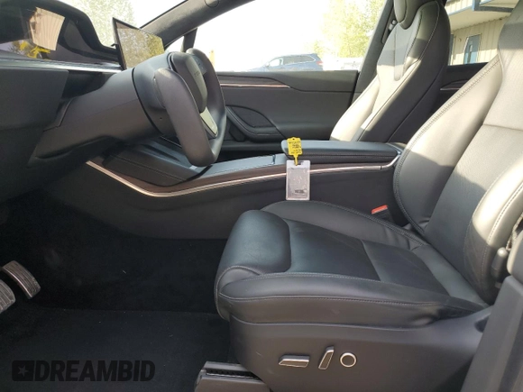 2022 Tesla Model X with VIN 7SAXCDE51NF342652, listed as a Copart auction lot 42756105 with Not Provided miles and Salvage Title. Bid and sale history available at DreamBid. Image 7.