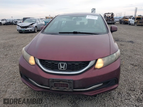 2013 Honda Civic EX with VIN 19XFB2F83DE216130, listed as a IAAI auction lot 41368242 with 105,019 mi miles and . Bid and sale history available at DreamBid. Image 12.