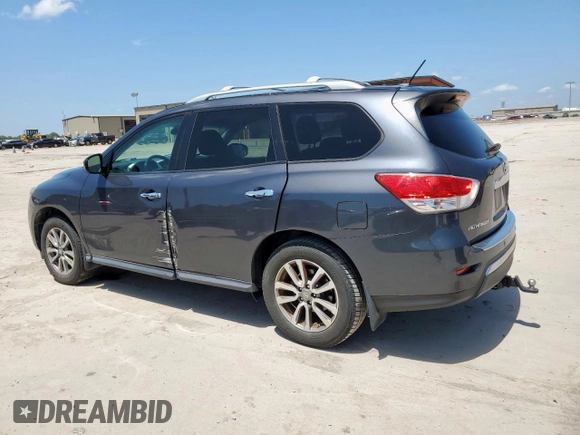 2014 Nissan Pathfinder S z VIN 5N1AR2MM3EC656875, wystawiony jako Copart lot #57664735 z przebiegiem 219 113 mil mil oraz Szkoda całkowita • Salvage title. Historia ofert i sprzedaży dostępna na DreamBid. Obrazek 2.