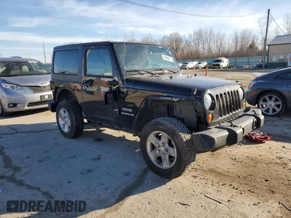 2013 Jeep Wrangler Sport with VIN 1C4AJWAG2DL699264, listed as a Copart auction lot 46889475 with 109,485 mi miles and Salvage Title. Bid and sale history available at carsss.com. Image 4.