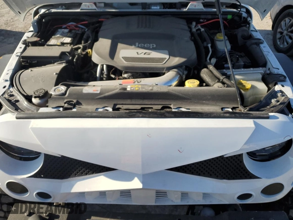 2018 Jeep Wrangler Unlimited Sport S with VIN 1C4BJWDG5JL846821, listed as a Copart auction lot 53310315 with 84,880 mi miles and Salvage title. Bid and sale history available at DreamBid. Image 11.
