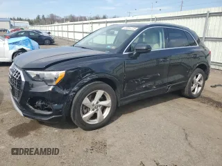 2020 Audi Q3 Premium with VIN WA1AECF35L1035909, listed as a Copart auction lot 49854725 with 78,602 mi miles and Salvage Title. Bid and sale history available at carsss.com. Image 1.