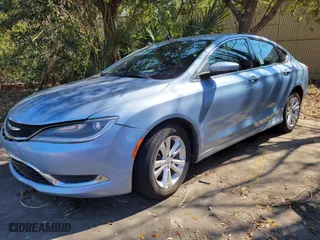 2015 Chrysler 200 Limited with VIN 1C3CCCAB0FN656088, listed as a IAAI auction lot 41710154 with 154,091 mi miles. Bid and sale history available at carsss.com. Image 1.