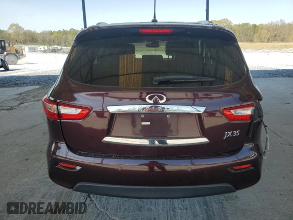 2013 Infiniti JX35 with VIN 5N1AL0MM9DC337002, listed as a Copart auction lot 51002775 with 128,836 mi miles and Salvage Title. Bid and sale history available at carsss.com. Image 6.
