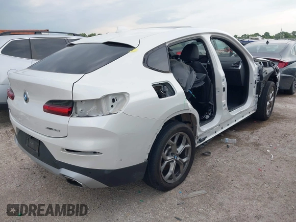 2024 BMW X4 xDrive30i with VIN 5UX33DT08R9X21276, listed as a IAAI auction lot 42177910 with 16,199 mi miles and . Bid and sale history available at DreamBid. Image 4.