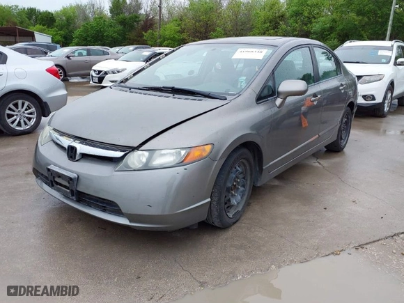 2007 Honda Civic Sdn EX with VIN 1HGFA16807L121843, listed as a IAAI auction lot 41968340 with 101,206 mi miles. Bid and sale history available at carsss.com. Image 2.