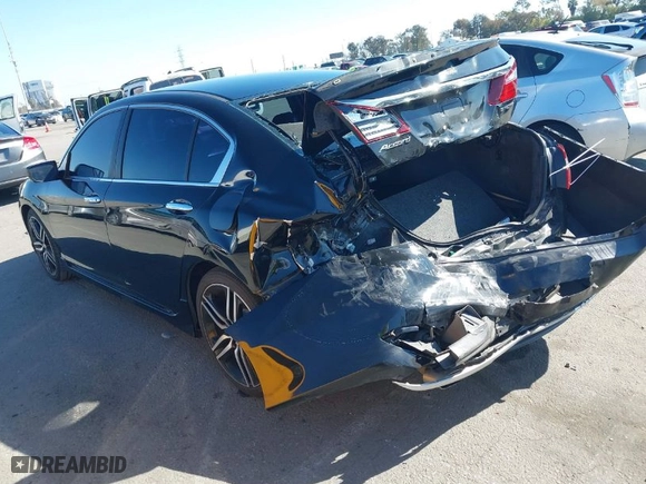 2016 Honda Accord Sedan Sport with VIN 1HGCR2F50GA195220, listed as a IAAI auction lot 41637697 with 148,811 mi miles. Bid and sale history available at carsss.com. Image 3.
