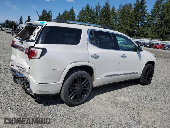 2017 GMC Acadia Denali with VIN 1GKKNXLS2HZ295257, listed as a Copart auction lot 57879415 with 76,953 mi miles and Salvage title. Bid and sale history available at DreamBid. Image 3.