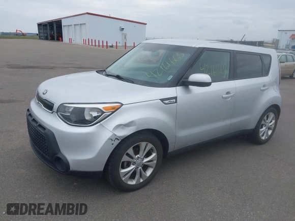 2015 Kia Soul + with VIN KNDJP3A52F7781082, listed as a IAAI auction lot 42161665 with 105,501 mi miles and . Bid and sale history available at DreamBid. Image 2.