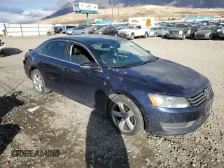 2013 Volkswagen Passat SE with VIN 1VWBH7A30DC150758, listed as a Copart auction lot 82822024 with Not provided miles and Salvage title. Bid and sale history available at DreamBid. Image 4.