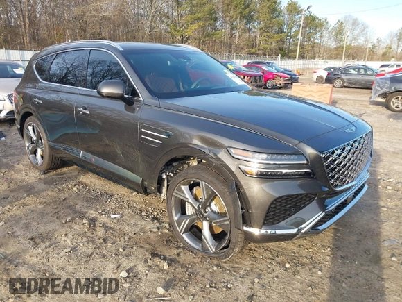 2025 Genesis GV80 Prestige with VIN KMUHEESC8SU222772, listed as a IAAI auction lot 41220766 with 3,528 mi miles and . Bid and sale history available at DreamBid. Image 6.